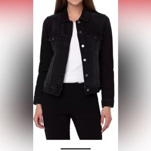 London Jeans Company Black Classic Jean Jacket Size L